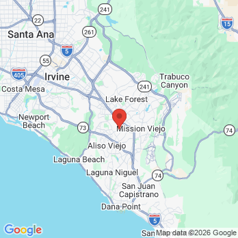 Map to Laguna Hills Prosthodontics office in Laguna Hills, CA