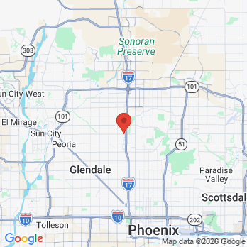 Map to Modern Smiles office in Phoenix, AZ