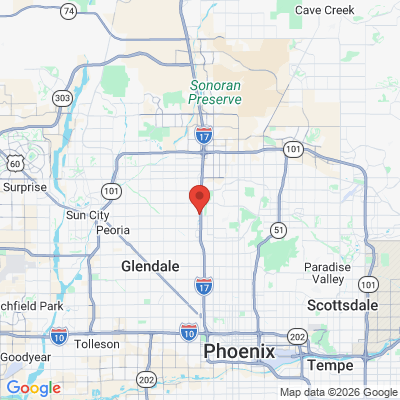 Map to  office in Phoenix, AZ