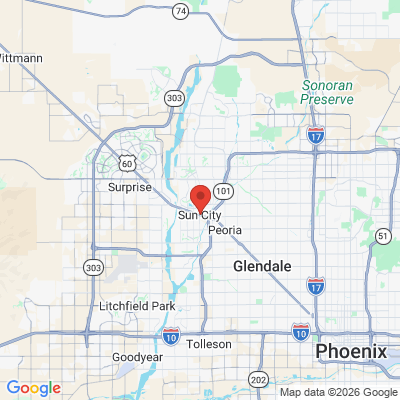 Map to  office in Sun City, AZ