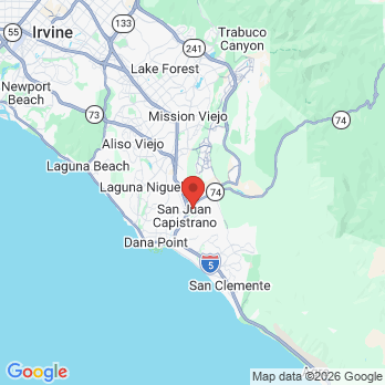 Map to Ortega Cottage Dentistry office in San Juan Capistrano, CA