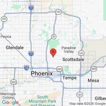Map to Ralph W Price DDS office in Phoenix, AZ