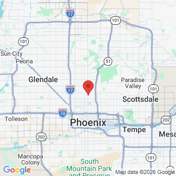 Map to Risas Dental and Braces-Phoenix Central office in Phoenix, AZ