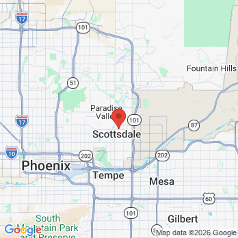 Map to SIMPLY DENTISTRY office in Scottsdale, AZ
