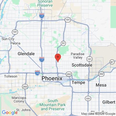 Map to Ford Calaway Dentistry and Orthodontics office in Phoenix, AZ