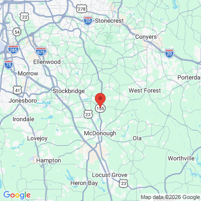 Map to  office in Mc Donough, GA