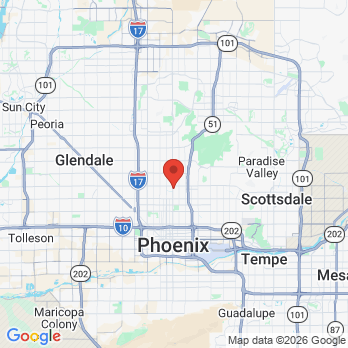 Map to Highland Dental Studio office in Phoenix, AZ