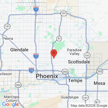 Map to Choules Family Dentistry & Orthodontics office in Phoenix, AZ