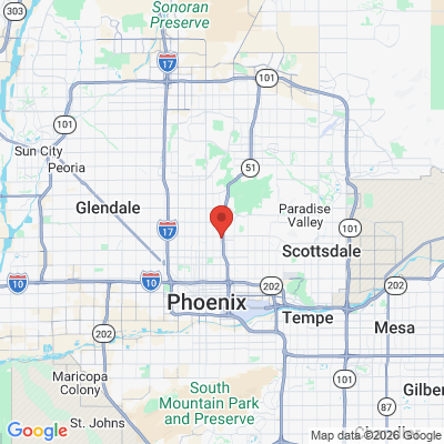 Map to Studio B Smiles - Phoenix  office in Phoenix, AZ