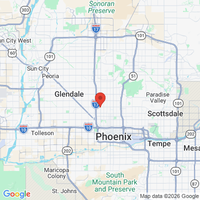 Map to  office in Phoenix, AZ