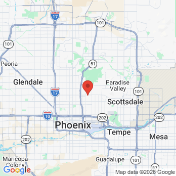 Map to business card office in Phoenix, AZ
