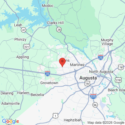 Map to  office in Martinez, GA