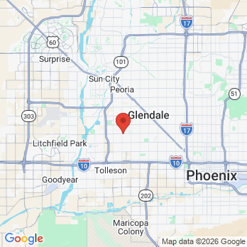Map to coyote ridge family dentistry office in Phx, AZ