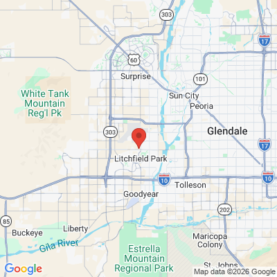 Map to Patrick Martin DDS & Gary Gibbs DDS office in Litchfield Park, AZ