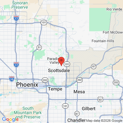 Map to  office in Scottsdale, AZ