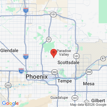 Map to Rejuvedent office in Phoenix, AZ