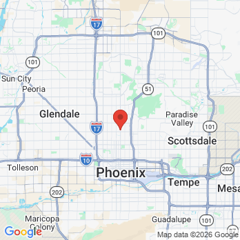 Map to Blue Orthodontics office in Phoenix, AZ