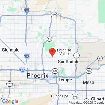 Map to Oral & Facial Surgeons of Arizona office in Phoenix, AZ