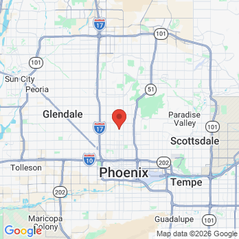 Map to Dental On Central  office in Phoenix, AZ
