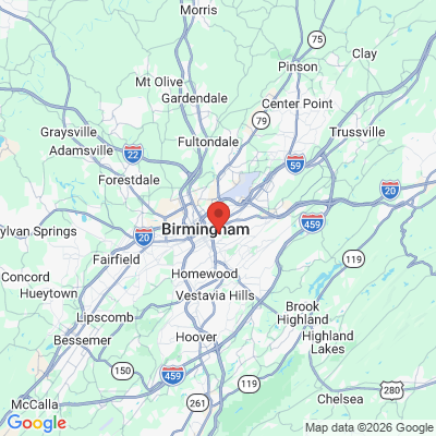 Map to  office in Birmingham, AL