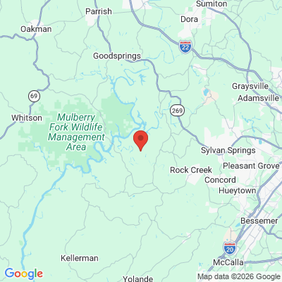 Map to  office in Bessemer, AL