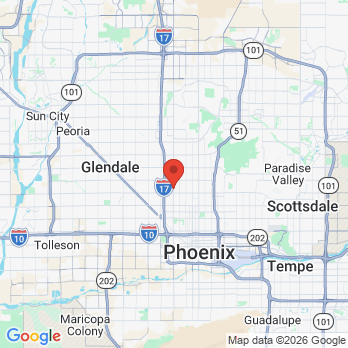 Map to 19th Ave Dental Care office in Phoenix, AZ