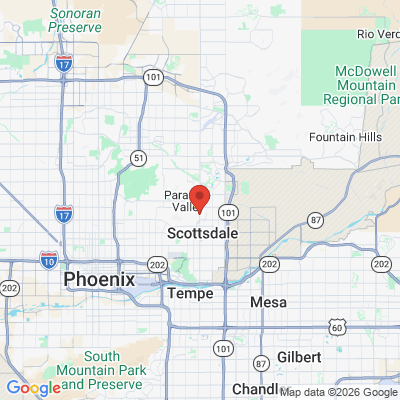 Map to Scottsdale Smile Center  office in Paradise Valley, AZ