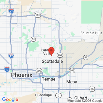 Map to Scottsdale Smile Center  office in Paradise Valley, AZ