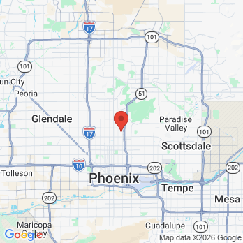 Map to Phoenix Dental Design office in Phoenix, AZ