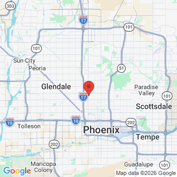 Map to Sonora Dental Group office in Phoenix, AZ