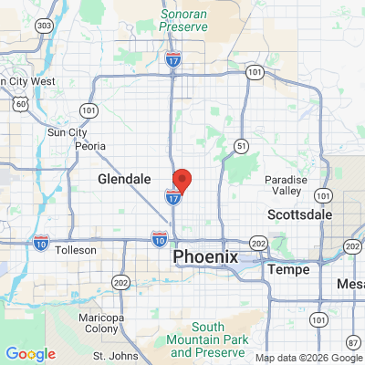 Map to Dentistry For You office in Phoenix, AZ