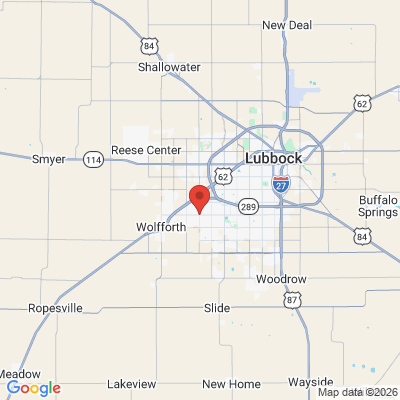 Map to  office in Lubbock, TX