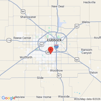 Map to  office in Lubbock, TX