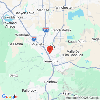 Map to Overland Dental Practice office in Temecula, CA