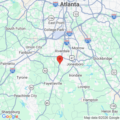 Map to  office in Jonesboro, GA