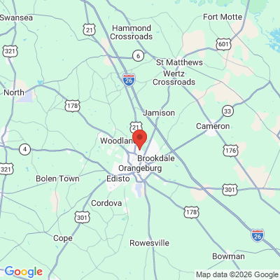 Map to  office in Orangeburg, SC