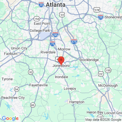 Map to  office in Jonesboro, GA