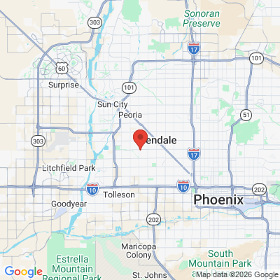 Map to  office in Glendale, AZ