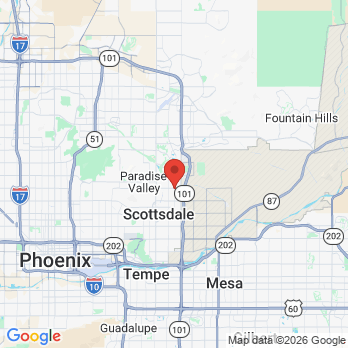 Map to AZ Oral Health Center office in Scottsdale, AZ
