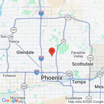 Map to Premier Valley Dental office in Phoenix, AZ
