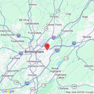 Map to  office in Irondale, AL