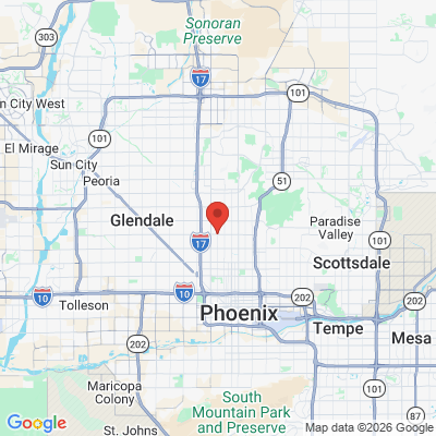 Map to Beautiful Smilez office in Phoenix, AZ