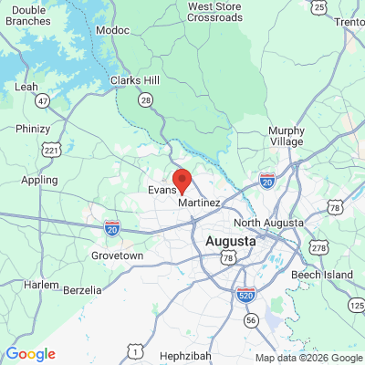 Map to  office in Martinez, GA