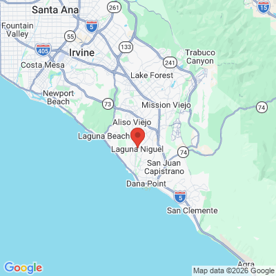 Map to RANCHO NIGUEL DENTAL GROUP office in Laguna Niguel, CA