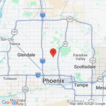 Map to Central Valley Dentistry office in Phoenix, AZ