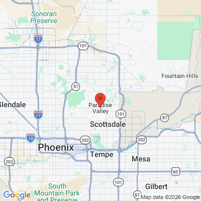 Map to  office in Paradise Valley, AZ