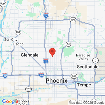 Map to Open Wide Dental  office in Phoenix, AZ