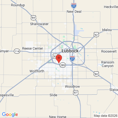 Map to  office in Lubbock, TX