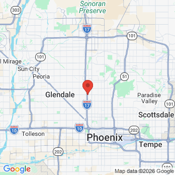 Map to OP Dental Care office in Phoenix, AZ