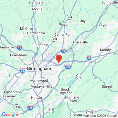 Map to  office in Irondale, AL